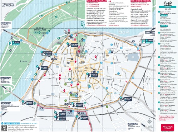 Les parkings du centre ville